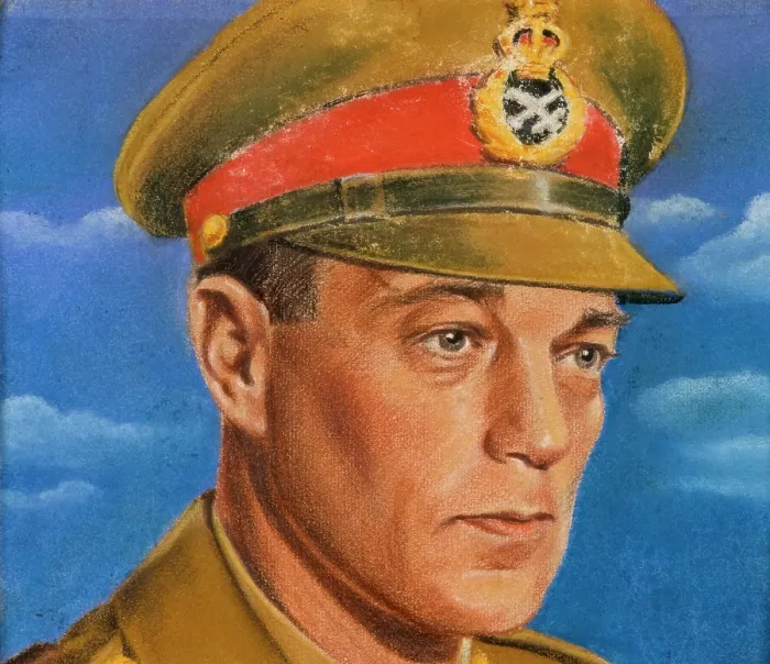Framed Print : General R E Laycock, c1943. Creators: William Timym, Central Office of Information Framed Print : General R E Laycock, c1943. Creators: William Timym, Central Office of Information