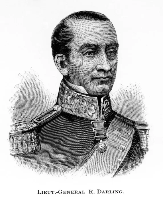 Framed Print : General Sir Ralph Darling, British soldier and colonial Governor, (1886). Artist: WA Hirschmann Framed Print : General Sir Ralph Darling, British soldier and colonial Governor, (1886). Artist: WA Hirschmann