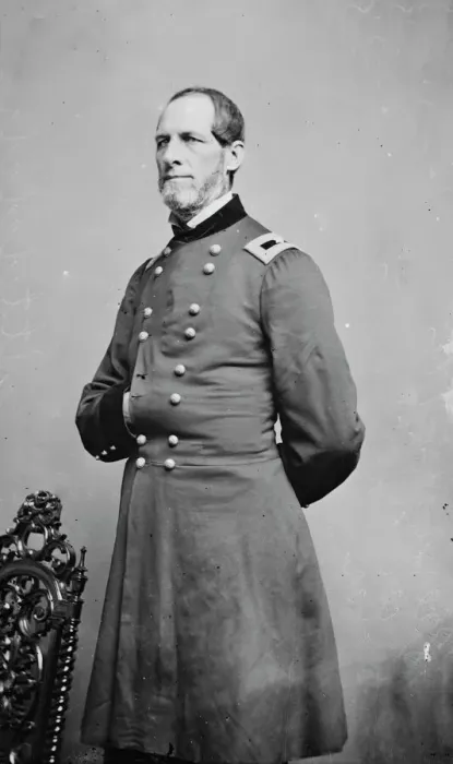 Framed Print : General Solomon Meredith, between 1855 and 1865. Creator: Unknown Framed Print : General Solomon Meredith, between 1855 and 1865. Creator: Unknown