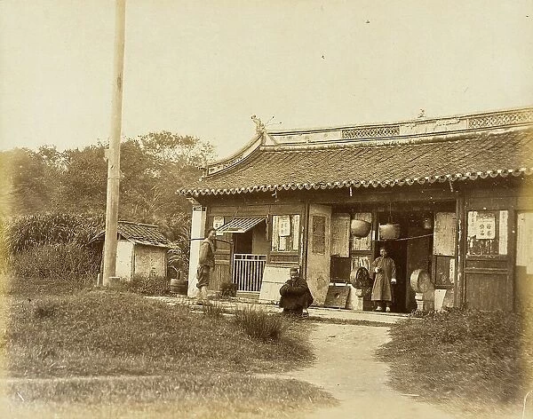 General Store / Office in City of Song Tiang, Province of Wu, 1860. Creator: Felice Beato