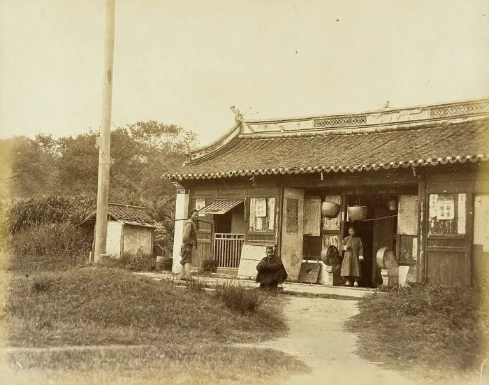Framed Print : General Store / Office in City of Song Tiang, Province of Wu, 1860. Creator: Felice Beato Framed Print : General Store / Office in City of Song Tiang, Province of Wu, 1860. Creator: Felice Beato