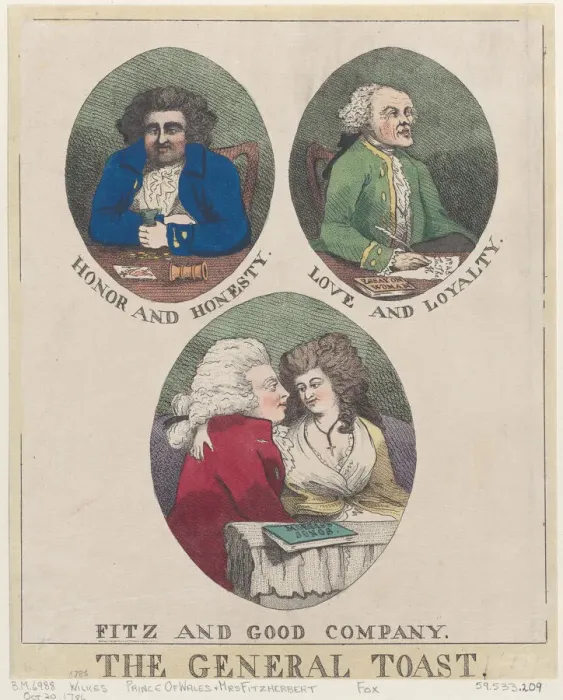 Framed Print : The General Toast: Honor and Honesty, Love and Loyalty, Fitz and Good Company... October 20, 1786. Creator: Anon Framed Print : The General Toast: Honor and Honesty, Love and Loyalty, Fitz and Good Company... October 20, 1786. Creator: Anon
