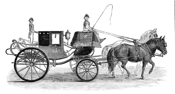 Framed Print : General Tom Thumbs carriage, 1844. Creator: Unknown