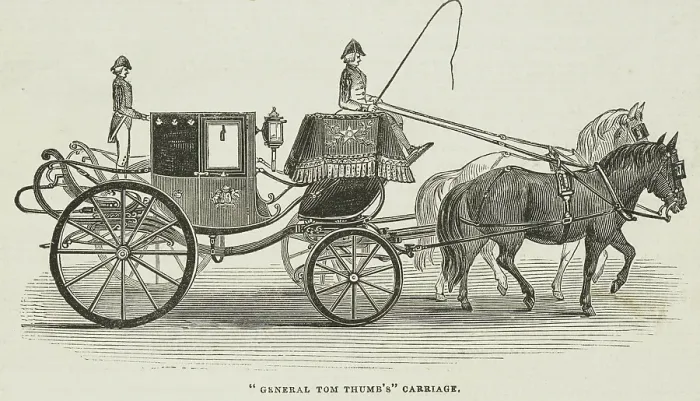 Framed Print : General Tom Thumb's Carriage, 1844. Creator: Unknown. General Tom Thumb's Carriage, 1844. Creator: Unknown