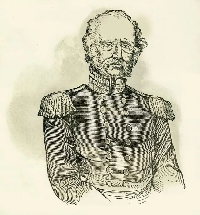 Framed Print : General Twiggs, 1849. Creator: Unknown Framed Print : General Twiggs, 1849. Creator: Unknown
