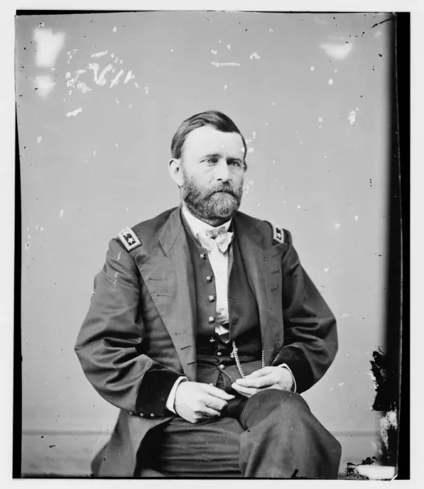 Framed Print : General Ulysses. S. Grant, between 1855 and 1865. Creator: Unknown