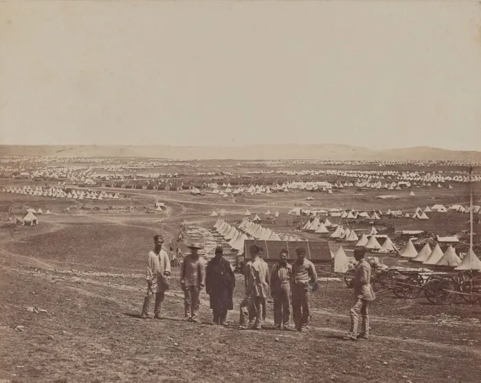 Framed Print : General View of Camp, 1855-1856. Creator: James Robertson Framed Print : General View of Camp, 1855-1856. Creator: James Robertson