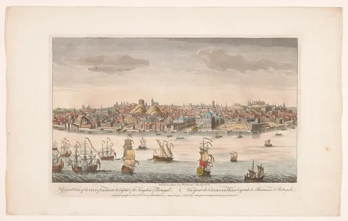 Framed Print : A general view of the city of Lisbone, the capitel of the kingdom of Portugal, 1752. Creator: Unknown Framed Print : A general view of the city of Lisbone, the capitel of the kingdom of Portugal, 1752. Creator: Unknown