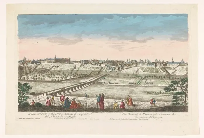 Framed Print : A general view of the city of Madrid the capilal of the kingdom of Spain, 1752. Creator: Unknown Framed Print : A general view of the city of Madrid the capilal of the kingdom of Spain, 1752. Creator: Unknown