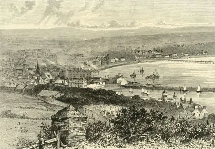 Framed Print : General View of Douglas, 1898. Creator: Unknown Framed Print : General View of Douglas, 1898. Creator: Unknown