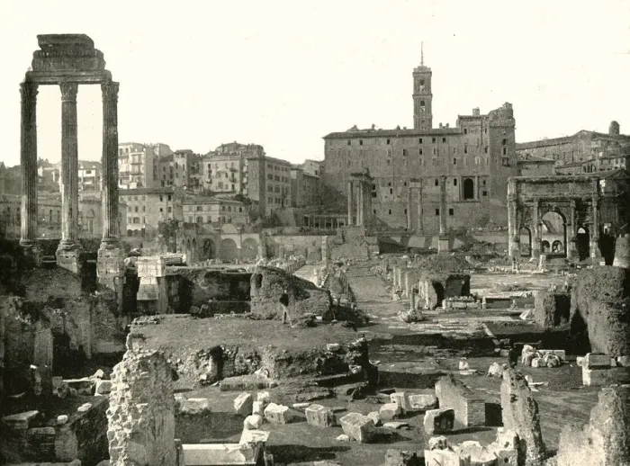 Framed Print : General view of the Forum, Rome, Italy, 1895. Creator: W &s Ltd Framed Print : General view of the Forum, Rome, Italy, 1895. Creator: W &s Ltd