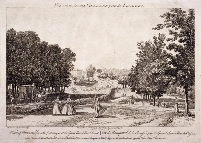 Framed Print : General view of Hampstead, Hampstead, London, 1752. Artist: Augustus Wall Callcott Framed Print : General view of Hampstead, Hampstead, London, 1752. Artist: Augustus Wall Callcott