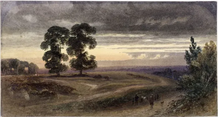 Framed Print : General view of Hampstead, London, 1849. Artist: George Henry Hine Framed Print : General view of Hampstead, London, 1849. Artist: George Henry Hine