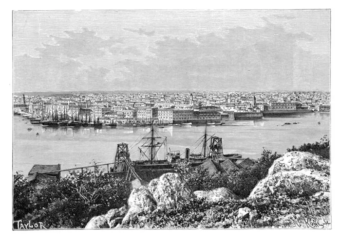 Framed Print : General view of Havana, taken from Casablanca, c1890. Artist: A Kohl Framed Print : General view of Havana, taken from Casablanca, c1890. Artist: A Kohl