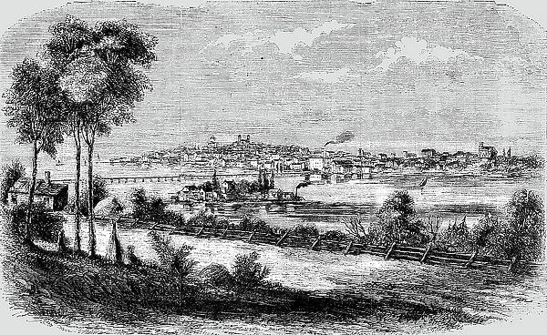 General View of Kingston, British Canada, 1854. Creator: Unknown