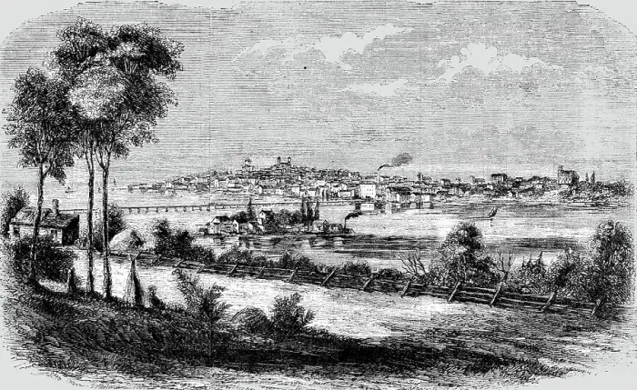 Framed Print : General View of Kingston, British Canada, 1854. Creator: Unknown Framed Print : General View of Kingston, British Canada, 1854. Creator: Unknown