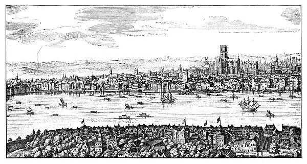 General view of London, 1666, (1909)