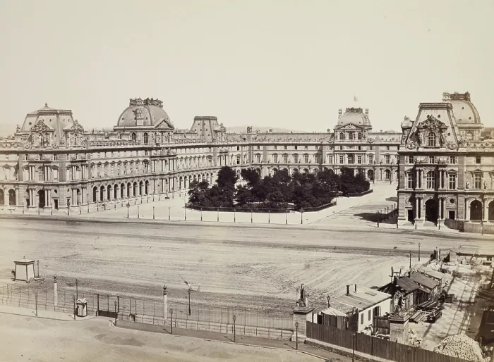 Framed Print : General View of the Louvre, Paris, between 1860 and 1870. Creator: Edouard Baldus Framed Print : General View of the Louvre, Paris, between 1860 and 1870. Creator: Edouard Baldus
