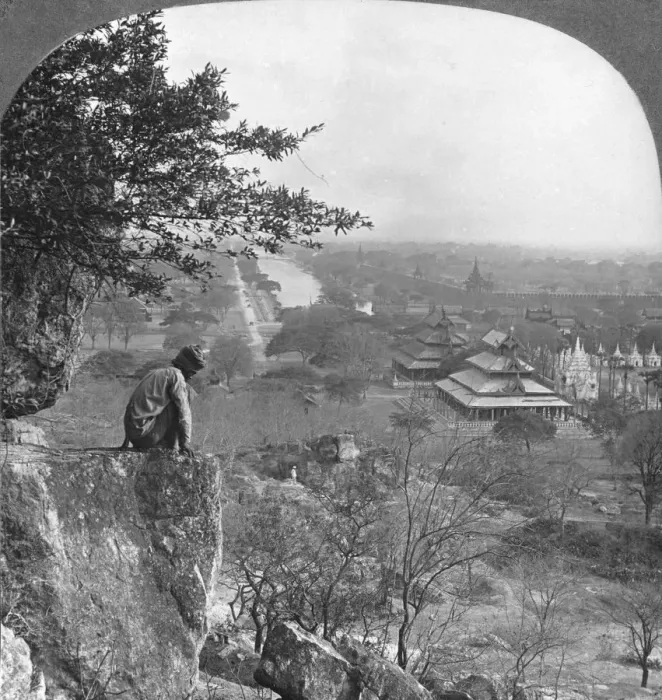 Framed Print : General view of Mandalay, Burma, showing the fort wall, 1908. Artist: Stereo Travel Co Framed Print : General view of Mandalay, Burma, showing the fort wall, 1908. Artist: Stereo Travel Co