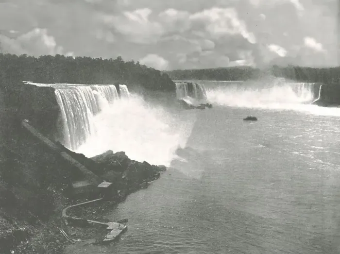 Framed Print : General view of Niagara Falls, 1895. Creator: Unknown Framed Print : General view of Niagara Falls, 1895. Creator: Unknown