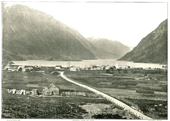 Framed Print : General view, Odde, Norway, 1895. Creator: Unknown Framed Print : General view, Odde, Norway, 1895. Creator: Unknown