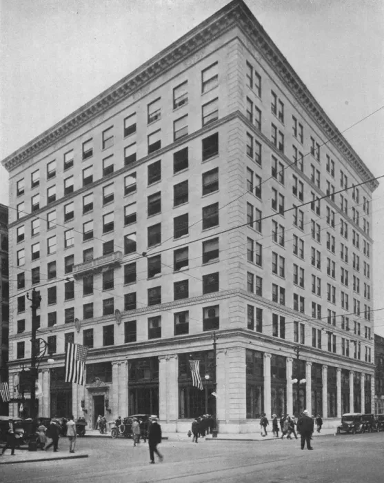 Framed Print : General view of an office building, 1924 Framed Print : General view of an office building, 1924