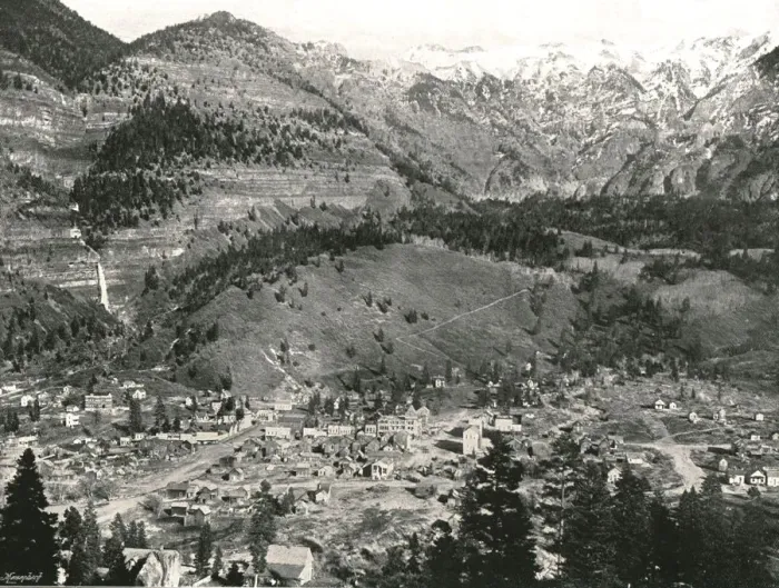 Framed Print : General view of Ouray and the Rockies, USA, 1895. Creator: Unknown Framed Print : General view of Ouray and the Rockies, USA, 1895. Creator: Unknown
