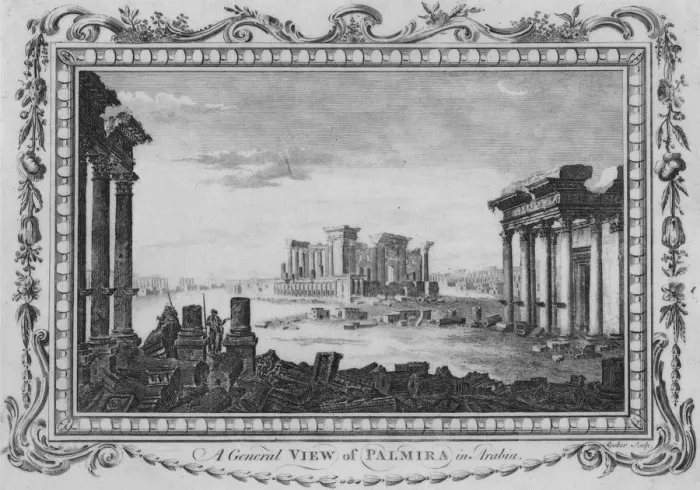 Framed Print : A General View of Palmira in Arabia, c1770. Artist: Edward Rooker Framed Print : A General View of Palmira in Arabia, c1770. Artist: Edward Rooker