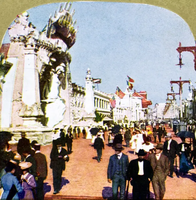 Framed Print : General view of the Pike at the World Fair, St Louis, Missouri, USA, 1904 Framed Print : General view of the Pike at the World Fair, St Louis, Missouri, USA, 1904