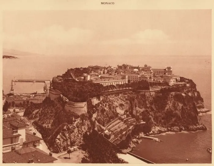 Framed Print : General view of the Principality of Monaco, 1930. Creator: Unknown Framed Print : General view of the Principality of Monaco, 1930. Creator: Unknown