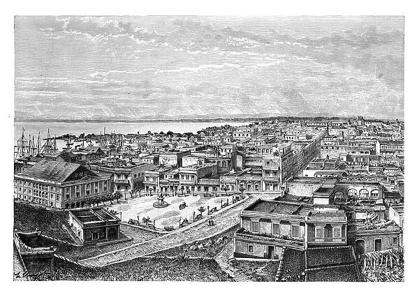 General view of San Juan Bautista, Puerto Rico, c1890. Artist: A Kohl