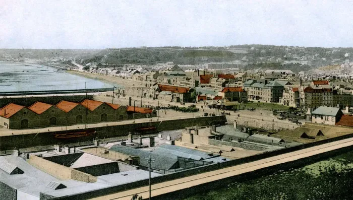 Framed Print : General view of St Helier, Jersey, 1906 Framed Print : General view of St Helier, Jersey, 1906