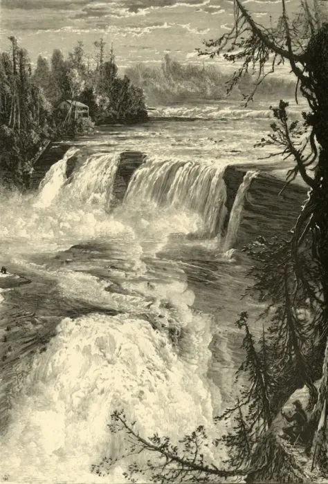 Framed Print : General View of Trenton Falls, from East Bank, 1872. Creator: James L. Langridge Framed Print : General View of Trenton Falls, from East Bank, 1872. Creator: James L. Langridge