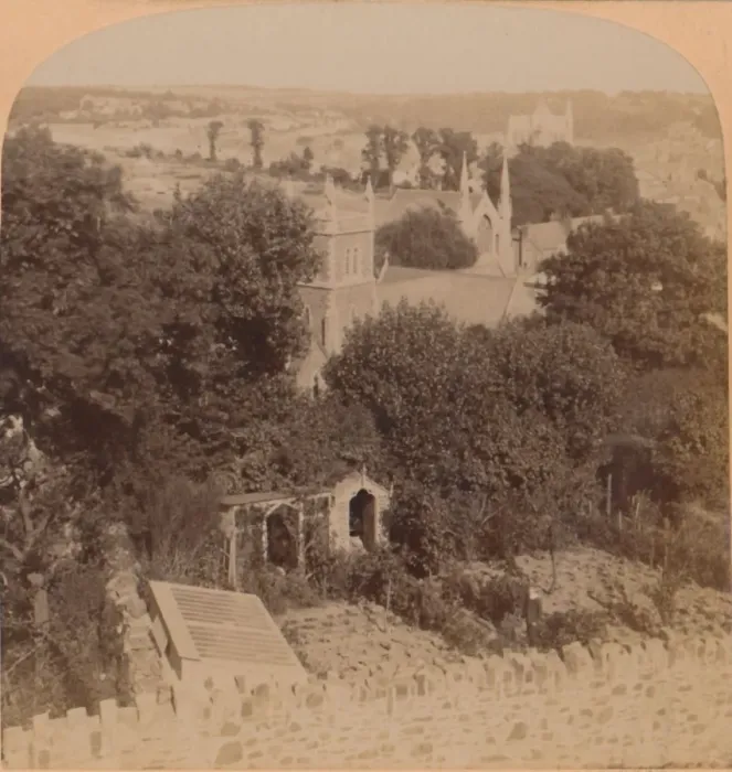Framed Print : General View of Truro, Cornwall, England, 1900. Creator: Underwood & Underwood Framed Print : General View of Truro, Cornwall, England, 1900. Creator: Underwood & Underwood