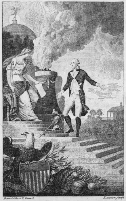 Framed Print : General Washingtons Resignation, 1799. Creator: Alexander Lawson Framed Print : General Washingtons Resignation, 1799. Creator: Alexander Lawson