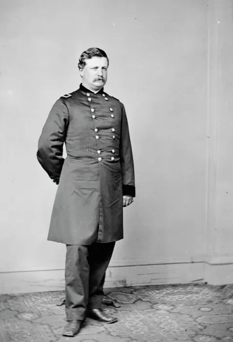 Framed Print : General William Cogswell, US Army, between 1855 and 1865. Creator: Unknown Framed Print : General William Cogswell, US Army, between 1855 and 1865. Creator: Unknown
