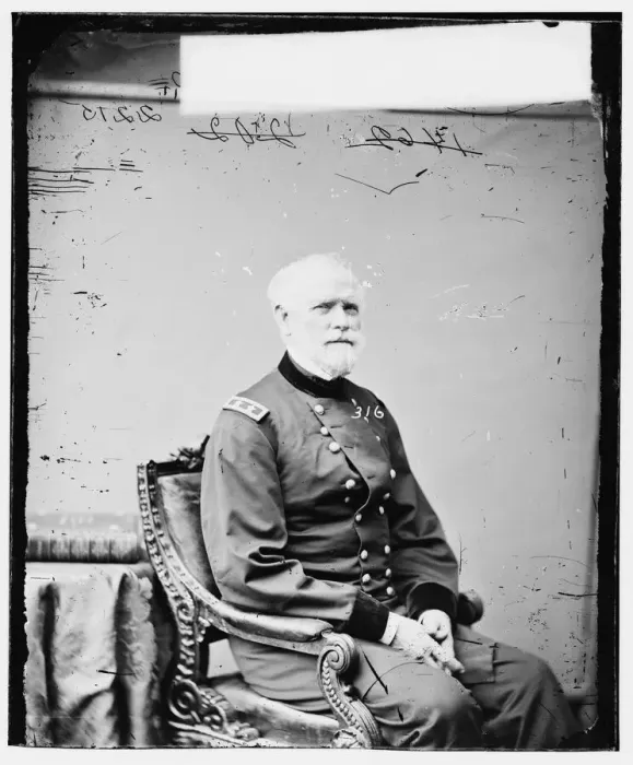 Framed Print : General William S. Harney, US Army, between 1860 and 1875. Creator: Unknown Framed Print : General William S. Harney, US Army, between 1860 and 1875. Creator: Unknown