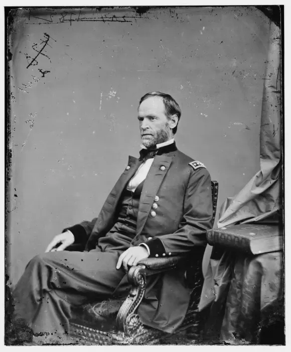 Framed Print : General William T. Sherman, US Army, 1869. Creator: Unknown Framed Print : General William T. Sherman, US Army, 1869. Creator: Unknown