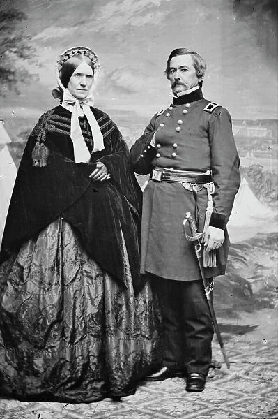 General Willis A. Gorman & wife Martha Stone, between 1855 and 1865. Creator: Unknown