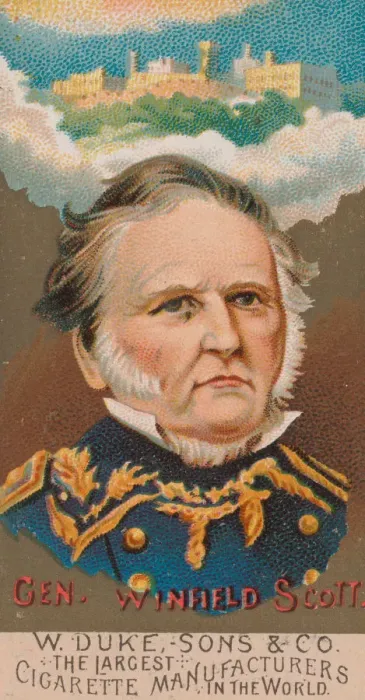 Framed Print : General Winfield Scott, from the series Great Americans (N76) for Duke brand cigarettes Framed Print : General Winfield Scott, from the series Great Americans (N76) for Duke brand cigarettes
