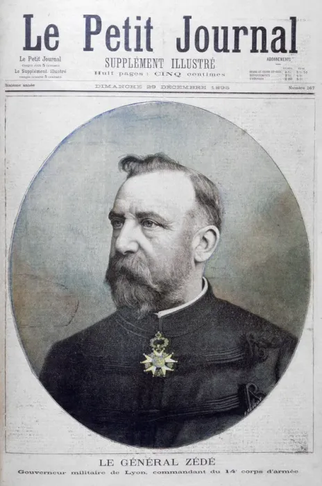 Framed Print : General Zede, military governor of Lyon, France, 1895. Artist: F Meaulle Framed Print : General Zede, military governor of Lyon, France, 1895. Artist: F Meaulle