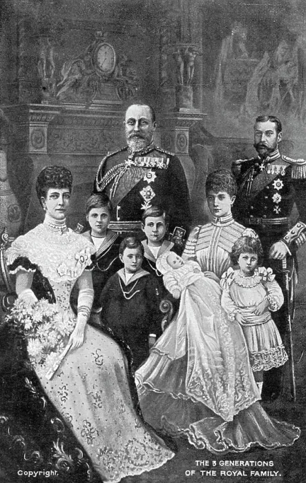 Framed Print : Three generations of the British Royal Family, c1903 Framed Print : Three generations of the British Royal Family, c1903