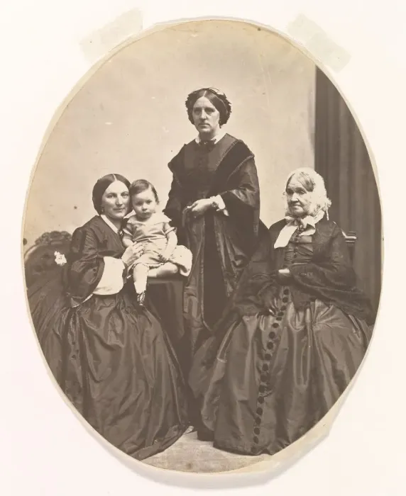 Framed Print : Four Generations, ca. 1860. Creator: James Wallace Black Framed Print : Four Generations, ca. 1860. Creator: James Wallace Black