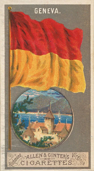 Geneva, from the City Flags series (N6) for Allen & Ginter Cigarettes Brands, 1887