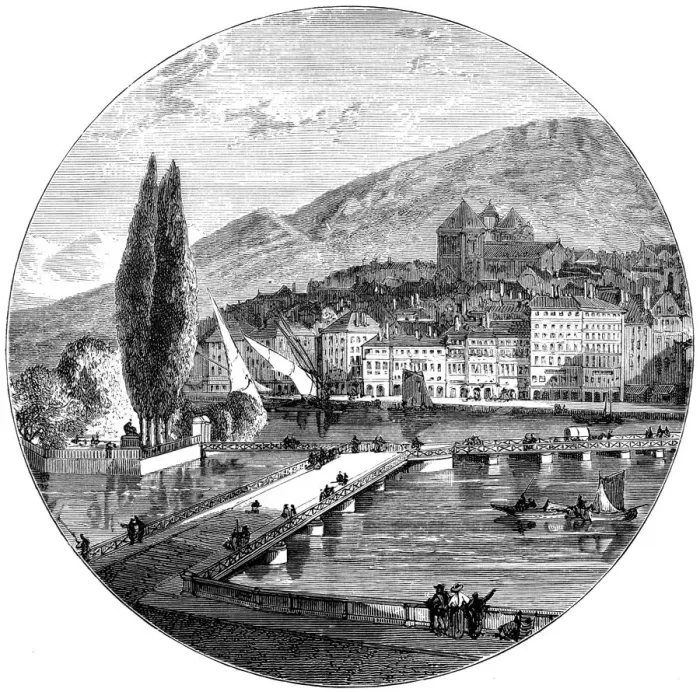 Framed Print : Geneva, Switzerland, 1900 Framed Print : Geneva, Switzerland, 1900