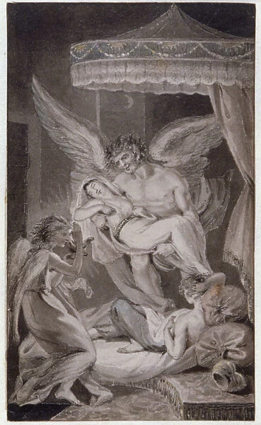 Genius Bearing the Soul Aloft, c1780-1848. Artist: Edward Francis Burney