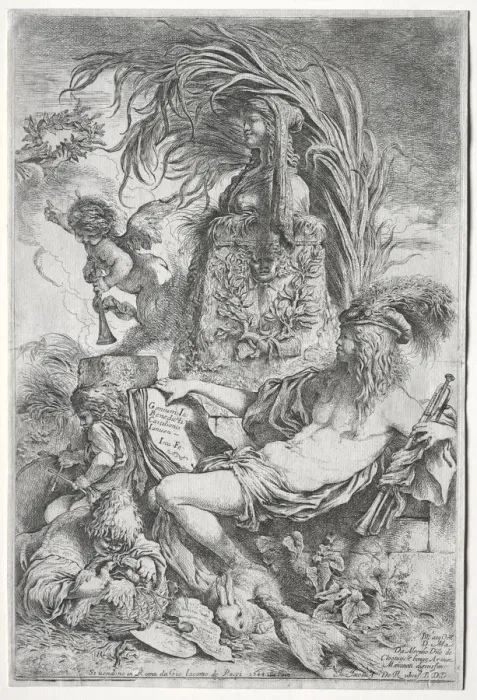 Framed Print : The Genius of Castiglione, 1648. Creator: Giovanni Benedetto Castiglione (Italian, 1609-1664) Framed Print : The Genius of Castiglione, 1648. Creator: Giovanni Benedetto Castiglione (Italian, 1609-1664)