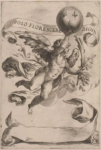 Genius with the Medici Coat-of-Arms, 1605. Creator: Cherubino Alberti