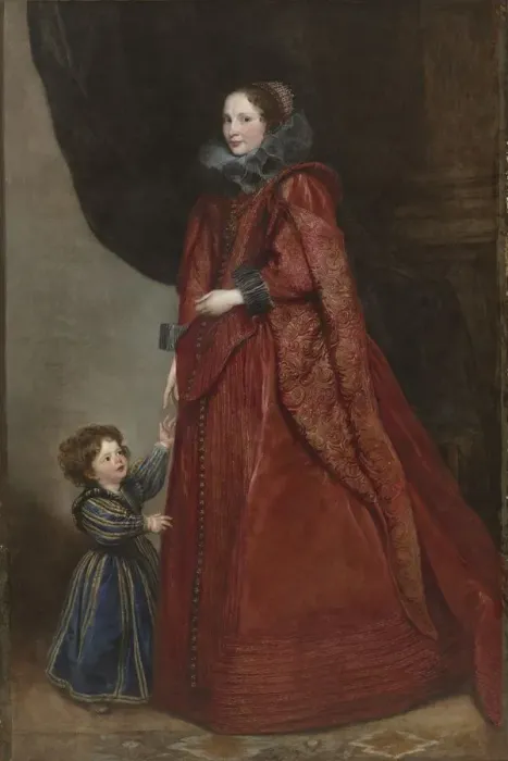 Framed Print : A Genoese Lady with Her Child, c. 1623-1625. Creator: Anthony van Dyck (Flemish, 1599-1641) Framed Print : A Genoese Lady with Her Child, c. 1623-1625. Creator: Anthony van Dyck (Flemish, 1599-1641)