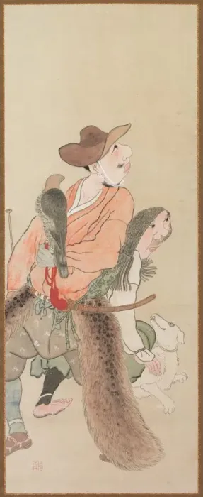 Framed Print : Genre Figures, c. 1816. Creator: Tatabe Socho (Japanese, 1760-1814) Framed Print : Genre Figures, c. 1816. Creator: Tatabe Socho (Japanese, 1760-1814)